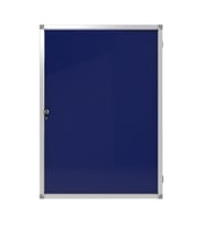Kilitli Cam İlan Panosu 50x70cm Kumaş