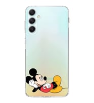Samsung Galaxy A34  Kamera korumalı Kapak Mickey Mouse Tasarımlı  Şeffaf Kılıf