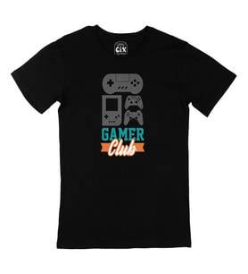 Gamer Club Siyah Tişört