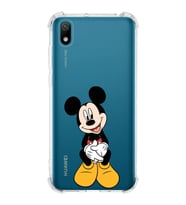Huawei Y5 2019  Köşe Korumalı Antişok Kapak Mickey Mouse Tasarımlı Şeffaf  Kılıf