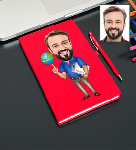 Kişiye Özel Öğretmen Tasarımlı Karikatür Defter Ve Kalem Seti 52