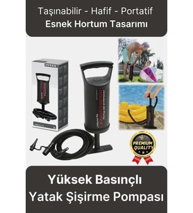 Çok Amaçlı Taşınabilir Hafif Portatif Yüksek Basınçlı Şişme Yatak Havuz Şişirme Manuel El Pompası