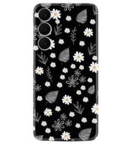 Samsung Galaxy S25 FE Kılıf Boutique Baskılı Resimli Papatyalar ve Yaprak Pcode -078