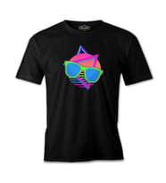 Color Geometrika - Gözlük Siyah Erkek Tshirt