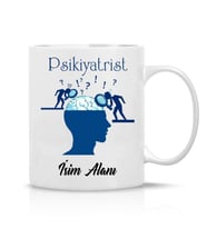 Psikiyatrist Özel Hediye İsimli Çay Kahve Kupa Bardak-Psikiyatrist1-040