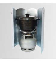 Nurgaz NG-199-B Metal Büyük Rüzgarlık Rüzgar Aparatı Paravanı