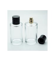 Parfüm Şişesi 100 ml 2 Adet Uzun Silindir Modelkolay Kapama (Şeffaf)