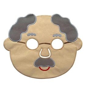 Dede Figürlü Maske (Bej)