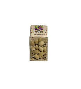 ODAK HOBİ OVAL NATUREL TAHTA BONCUK 15mm.