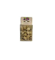 ODAK HOBİ OVAL NATUREL TAHTA BONCUK 15mm.