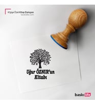 Kişiye Özel Kitap Damgası Kitap Mührü Kaşe Kitap Mühür Özel Damga 11