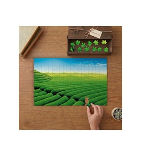 Çay Bahçesi - Doğa - Manzara Tasarımı 240 parça Ahşap Puzzle Ahşap Kutuda MP09447