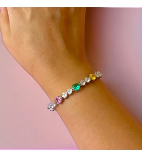 İthal Multicolor Taşlı Bileklik