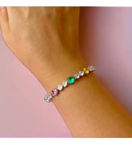 İthal Multicolor Taşlı Bileklik