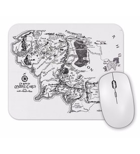 Yüzüklerin Efendisi  Lord Of The Rings orta Dünya Haritası Mouse Pad