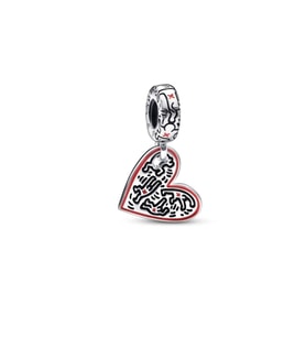 Keith Haring™ X  Line Art People Heart Sallantılı Charm