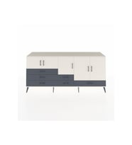 Hyperion Konsol 6 Raflı 6 Çekmeceli 5 Kapaklı 220x44x99 Aytaşı-Aytaşı/Antrasit