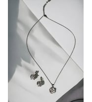 Grace Kolye Küpe Set (Gümüş)