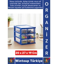 #TakıOrganizer Dayanıklı Plastik Masa Üstü Dolap Raf Küçük Eşya 3 Çekmeceli Komidin Mini Organizer