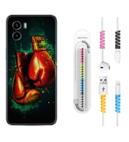 Vivo Y15S Y32 Y33S Y51 Y53S Kılıf Kablo Koruma Spiral Silikon Boks Eldiveni 1763