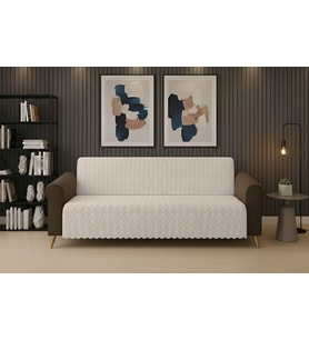 Dinarsu Kaydırmaz Koltuk Örtüsü 175X220 Lüme Bej