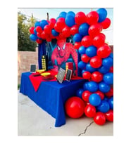 Spiderman Örümcek Adam Doğum Günü Balon Konsepti Seti 100 Adet Balon - Balon Zinciri