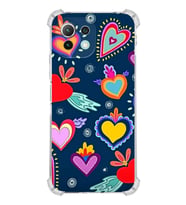 PrintiFy Xiaomi Mi 11 Lite Uyumlu Retro Color 3 Baskılı Şeffaf Köşe Korumalı Antişok Kılıf