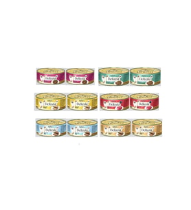 Delizzia Karışık 12x80 gr Konserve Kedi Maması