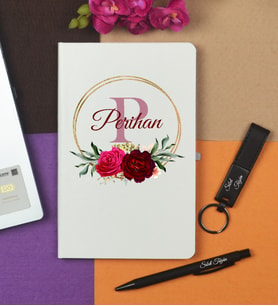 Öğretmene Hediye Kişiye Özel Defter ve Kalem ,  Anahtarlık Hediyeli, Hediye Paketinde