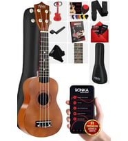 Midex UKX-901M Brown Soprano Ukulele (Askı Çanta Metod Pena)