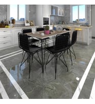Knsz masa sandalye takımı hem75mazlum crdsyh 130*090 sm 6 sandalye syhsyh sırt minderli