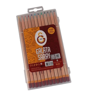 Kuru Boya 12 li Uzun Lisanslı Orjinal 1 Paket 12 Renk Kuruboya Galatasaray Taraftar Kuru Boya (Çok Renkli)
