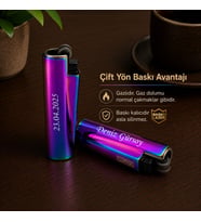 5 Farklı Renk Seçeneğiyle Kişiye Özel Clipper Metal Çakmak - Erkek Kadın Eşe Arkadaşa Sevgiliye Babaya Kişiye Özel Hediye