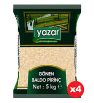 Yazar Gönen Baldo Pirinç 5 Kg x 4 Paket.