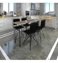 Knsz masa sandalye takımı hem75mazlum crdsyh 140*040 sm 4 sandalye syhsyh sırt minderli (Karışık)