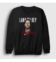Presmono Unisex Siyah Ultraviolence Lana Del Rey Sweatshirt