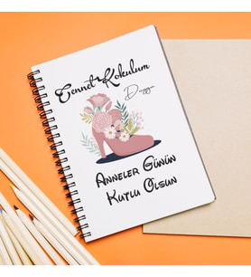 Anneler Günü Tasarımlı Defter Kişiye Özel