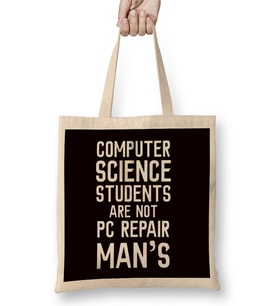Computer Science Student Coder Developer Programmer Software Bez Çanta Uzun Saplı