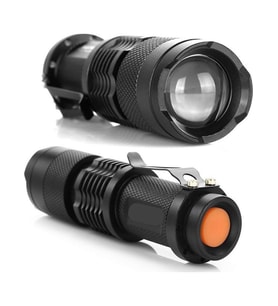 Su Geçirmez Ultra Güçlü Şarjlı El Feneri 2300 Lumens Q5 + Şarjlı Pil Hediyeli