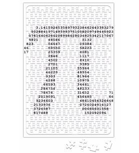 Pi Sayısı Rakamlar Puzzle 240 Parça Yapboz