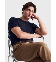 LCWAIKIKI Classic Lacivert Regular Fit Dry Touch Kalın Kumaş Tişört /03