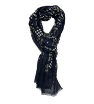 Spring Style Lacivert İtalyan Modal Kaşkol MDL04