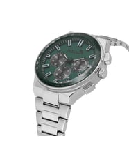 Polo Air Metal Kasa Erkek Kol Saati Gümüş Koyu Yeşil Renk PL-0990E4x (Yeşil-Grı)