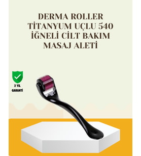 Titanyum Dermaroller 540 İğne Cilt Onarım ve Kolajen Üretim Desteği