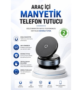 Katlanabilir MagSafe Uyumlu Manyetik Araç Telefon Tutucu