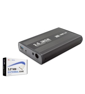 3.5 Inç Sata Hdd Harici Disk Kutusu Usb 3.0 - Siyah HDX1756