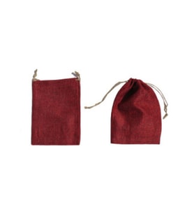 Kese çuval natural kırmızı büyük 12x17cm p20-
