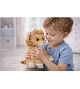 Peluş Cam Gözlü Hayvanlar 25 cm - Aslan - 1 ADET
