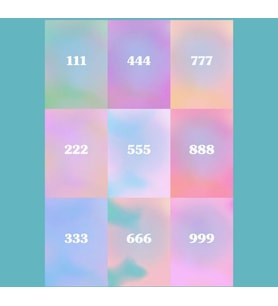 Orora Angel Number Poster Duvar Kağıdı Seti-9lu-230g-A5