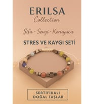 Sertifikalı Stres ve Kaygı Seti – Ametist Çilek Kuvars Prehnit Pembe Kuvars Doğal Taş (Çok Renkli)
